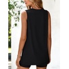 image:imageATHMILE 2 Piece Sets for Women 2026 Summer Matching Lounge Shorts Set Airport Travel Loungewear Outfits Beach VacationBlack