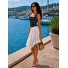 image:imageATHMILE Double Lined Tank Tops for Women Summer Square Neck Sleeveless Basic Spring Going Out TopBlack