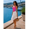 image:imageATHMILE Double Lined Tank Tops for Women Summer Square Neck Sleeveless Basic Spring Going Out TopMagenta