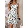 image:imageATHMILE Dresses for Women 2026 V Neck Short Sleeve Casual T Shirt Dress Sundresses Swimsuit Coverup with PocketsTfloral Print