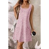 image:imageATHMILE Dresses for Women 2026 V Neck Short Sleeve Casual T Shirt Dress Sundresses Swimsuit Coverup with PocketsTpink Polka Dots