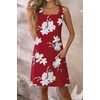image:imageATHMILE Dresses for Women 2026 V Neck Short Sleeve Casual T Shirt Dress Sundresses Swimsuit Coverup with PocketsTred White Flowers