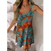 image:imageATHMILE Dresses for Women Casual Summer Boho Dress Short Sleeve Fashion Beach Vacation Clothes V Neck Date OutfitsMaple Leaves