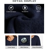 image:imageATHMILE Fall Long Sleeve Cardigans for Women Sweater Fashion Open Front Winter Button Down Crewneck Soft Knit Jacket 2025Navy Blue