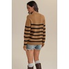 image:imageATHMILE Fall Mock Neck Striped Sweaters for Women 2026 Winter Turtleneck Long Sleeve Knit Sweater Fashion Pullover TopsKhaki