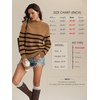 image:imageATHMILE Fall Mock Neck Striped Sweaters for Women 2026 Winter Turtleneck Long Sleeve Knit Sweater Fashion Pullover TopsKhaki