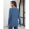 image:imageATHMILE Long Sleeve Shirts for Women Fall Outfit 2026 Fashion Casual T Shirt Round Neck Basic Loose Tunic TopsBlue