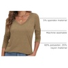 image:imageATHMILE Long Sleeve Shirts for Women Fall Outfit 2026 Fashion Casual T Shirt Round Neck Basic Loose Tunic TopsZcoffee