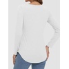 image:imageATHMILE Long Sleeve Shirts for Women Fall Outfit 2026 Fashion Casual T Shirt Round Neck Basic Loose Tunic TopsZwhite