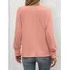 image:imageATHMILE Long Sleeve Tops for Women 2025 Spring Fashion T Shirts for Women Crewneck Casual Loose Shirts Basic TeePink