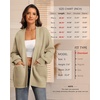 image:imageATHMILE Oversized Cardigan Sweaters for Women Fall Outfits Chunky Knit Open Front Sweater with PocketsApricot