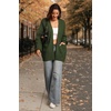 image:imageATHMILE Oversized Cardigan Sweaters for Women Fall Outfits Chunky Knit Open Front Sweater with PocketsArmy Green