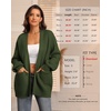 image:imageATHMILE Oversized Cardigan Sweaters for Women Fall Outfits Chunky Knit Open Front Sweater with PocketsArmy Green