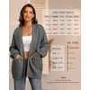 image:imageATHMILE Oversized Cardigan Sweaters for Women Fall Outfits Chunky Knit Open Front Sweater with PocketsDark Grey
