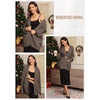 image:imageATHMILE Oversized Cardigan Sweaters for Women Fall Outfits Chunky Knit Open Front Sweater with PocketsNutmeg