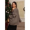 image:imageATHMILE Oversized Cardigan Sweaters for Women Fall Outfits Chunky Knit Open Front Sweater with PocketsNutmeg