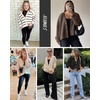 image:imageATHMILE Oversized Cardigan Sweaters for Women Lightweight Button VNeck Casual Open Front Knit Fall Outfits 2026Nutmeg