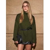 image:imageATHMILE Oversized Chunky Sweaters for Women Fall Turtleneck Long Sleeve Knit Pullover Tops 2026 Winter Fashion ClothesArmy Green