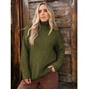 image:imageATHMILE Oversized Chunky Sweaters for Women Fall Turtleneck Long Sleeve Knit Pullover Tops 2026 Winter Fashion ClothesArmy Green