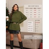 image:imageATHMILE Oversized Chunky Sweaters for Women Fall Turtleneck Long Sleeve Knit Pullover Tops 2026 Winter Fashion ClothesArmy Green