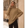 image:imageATHMILE Oversized Chunky Sweaters for Women Fall Turtleneck Long Sleeve Knit Pullover Tops 2026 Winter Fashion ClothesCamel