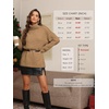image:imageATHMILE Oversized Chunky Sweaters for Women Fall Turtleneck Long Sleeve Knit Pullover Tops 2026 Winter Fashion ClothesCamel
