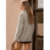 image:imageATHMILE Oversized Chunky Sweaters for Women Fall Turtleneck Long Sleeve Knit Pullover Tops 2026 Winter Fashion ClothesKhaki