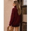 image:imageATHMILE Oversized Chunky Sweaters for Women Fall Turtleneck Long Sleeve Knit Pullover Tops 2026 Winter Fashion ClothesWine Red