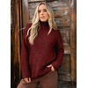 image:imageATHMILE Oversized Chunky Sweaters for Women Fall Turtleneck Long Sleeve Knit Pullover Tops 2026 Winter Fashion ClothesWine Red