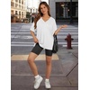 image:imageATHMILE Oversized Tshirts for Women Summer 2026 V Neck Casual Workout Plus Size Tops Spring Fashion Cute Basic Trendy OutfitsWhite