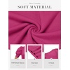 image:imageATHMILE Short Sleeve Sweater for Women 2026 Spring Summer Blouses Crewneck Knit Puff Sleeve Dressy Casual Trendy ShirtsBhot Pink