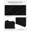 image:imageATHMILE Summer Crochet Tank Tops for Women 2026 Casual Crewneck Hollow Out Loose Knit Sleeveless Sweater Vest Top TrendyBlack