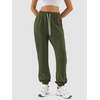 image:imageATHMILE Sweatpants Women Baggy Joggers Lounge Sweat Pants  Cotton High Waisted Casual Comfy Fashion Fall Workout GymArmygreen
