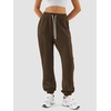 image:imageATHMILE Sweatpants Women Baggy Joggers Lounge Sweat Pants  Cotton High Waisted Casual Comfy Fashion Fall Workout GymBrown