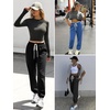 image:imageATHMILE Sweatpants Women Baggy Joggers Lounge Sweat Pants  Cotton High Waisted Casual Comfy Fashion Fall Workout GymLakeblue