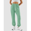 image:imageATHMILE Sweatpants Women Baggy Joggers Lounge Sweat Pants  Cotton High Waisted Casual Comfy Fashion Fall Workout GymLakegreen