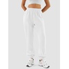 image:imageATHMILE Sweatpants Women Baggy Joggers Lounge Sweat Pants  Cotton High Waisted Casual Comfy Fashion Fall Workout GymWhite