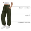 image:imageATHMILE Sweatpants Women Wide Leg Baggy Lounge Sweat Pants  Cotton Straight Leg High Waisted Casual Fashion Fall Workout Gym JoggersAarmy Green