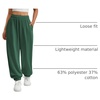 image:imageATHMILE Sweatpants Women Wide Leg Baggy Lounge Sweat Pants  Cotton Straight Leg High Waisted Casual Fashion Fall Workout Gym JoggersAdark Green