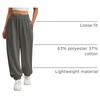 image:imageATHMILE Sweatpants Women Wide Leg Baggy Lounge Sweat Pants  Cotton Straight Leg High Waisted Casual Fashion Fall Workout Gym JoggersAdark Grey