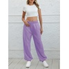 image:imageATHMILE Sweatpants Women Wide Leg Baggy Lounge Sweat Pants  Cotton Straight Leg High Waisted Casual Fashion Fall Workout Gym JoggersAlight Purple