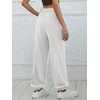 image:imageATHMILE Sweatpants Women Wide Leg Baggy Lounge Sweat Pants  Cotton Straight Leg High Waisted Casual Fashion Fall Workout Gym JoggersAwhite