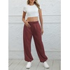 image:imageATHMILE Sweatpants Women Wide Leg Baggy Lounge Sweat Pants  Cotton Straight Leg High Waisted Casual Fashion Fall Workout Gym JoggersAwine Red