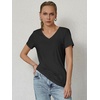 image:imageATHMILE T Shirts Short Sleeve V Neck Tees for Women Fashion Tops Trendy Soft Casual Summer Clothes Outfits 2026Black