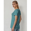 image:imageATHMILE T Shirts Short Sleeve V Neck Tees for Women Fashion Tops Trendy Soft Casual Summer Clothes Outfits 2026Blue Green