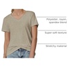 image:imageATHMILE T Shirts Short Sleeve V Neck Tees for Women Fashion Tops Trendy Soft Casual Summer Clothes Outfits 2026Coffe Grey