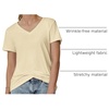image:imageATHMILE T Shirts Short Sleeve V Neck Tees for Women Fashion Tops Trendy Soft Casual Summer Clothes Outfits 2026Cream