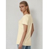 image:imageATHMILE T Shirts Short Sleeve V Neck Tees for Women Fashion Tops Trendy Soft Casual Summer Clothes Outfits 2026Cream
