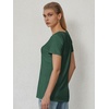 image:imageATHMILE T Shirts Short Sleeve V Neck Tees for Women Fashion Tops Trendy Soft Casual Summer Clothes Outfits 2026Dark Green