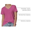 image:imageATHMILE T Shirts Short Sleeve V Neck Tees for Women Fashion Tops Trendy Soft Casual Summer Clothes Outfits 2026Hotpink